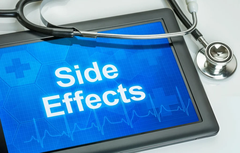 Yes, that is the alt text I provided for the image of the medical tablet displaying "Side Effects" with a stethoscope. It is a concise and accurate description suitable for both accessibility and SEO.