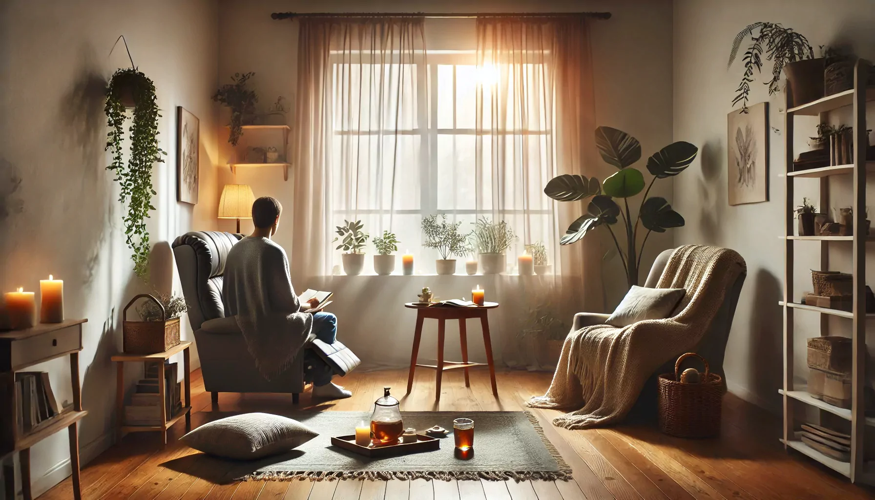 at-home ketamine therapy for depression, anxiety, and ptsd in a calm home setting