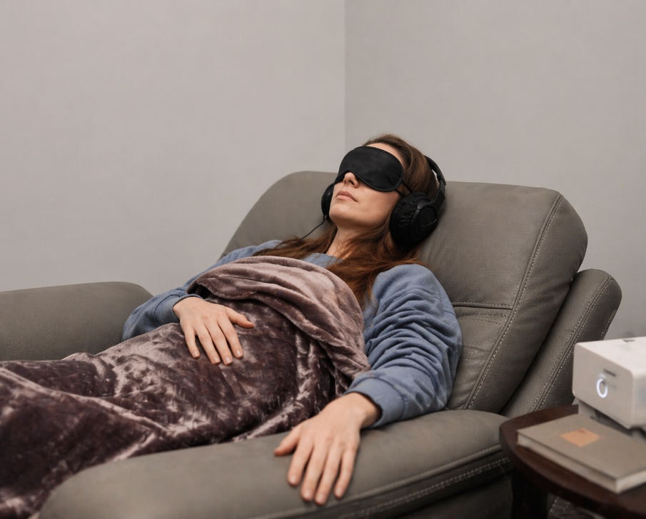 A person resting