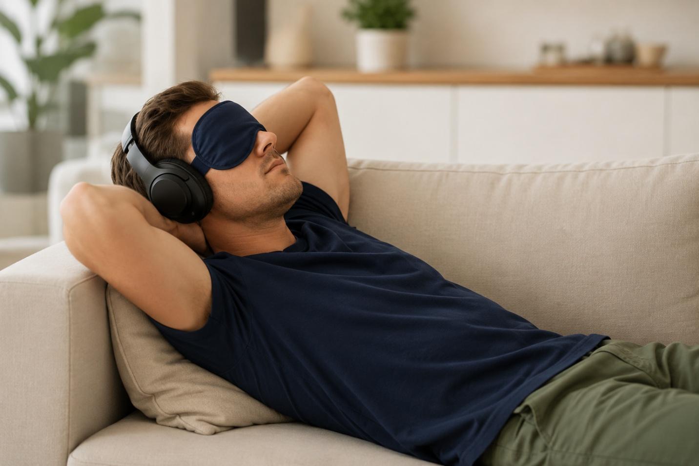 A person getting home-based ketamine therapy
