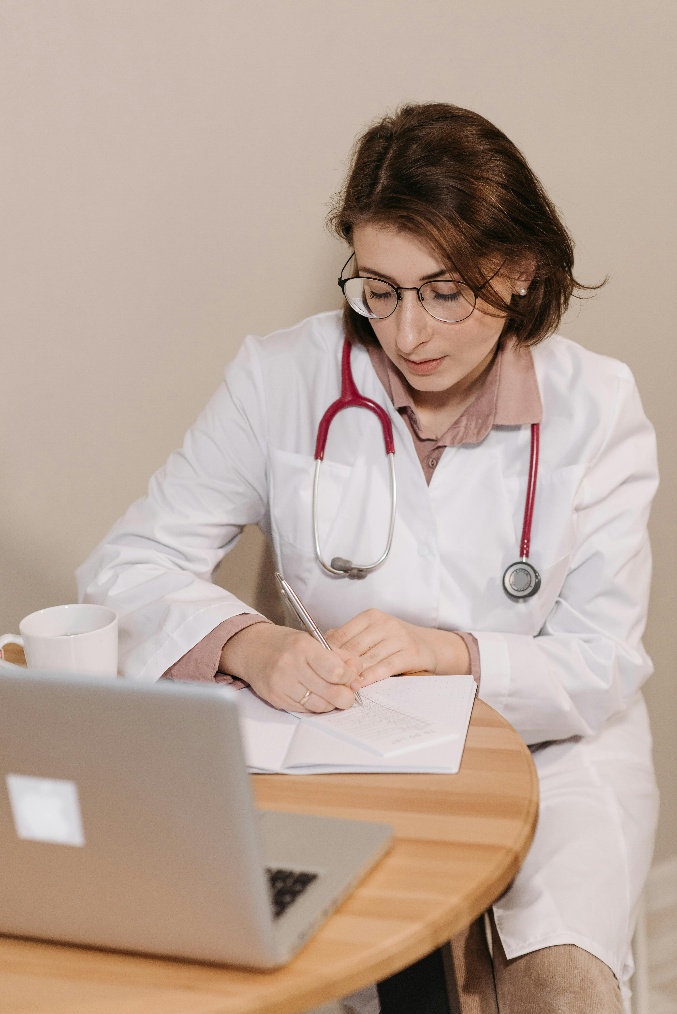 A telehealth doctor