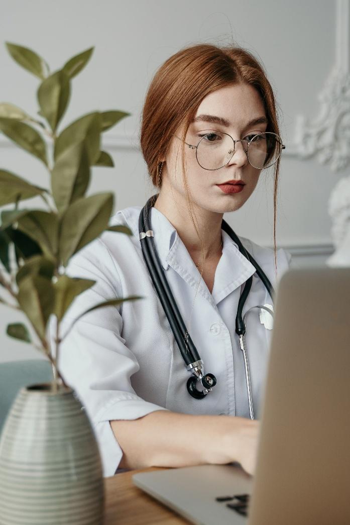 A telehealth doctor