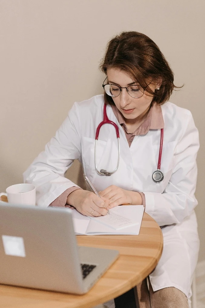 A telehealth doctor