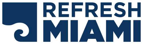 Refresh Miami logo in dark blue font, representing the branding of RefreshMiami.com. - Daytryp RX Refresh Miami logo in dark blue font, representing the branding of RefreshMiami.com.