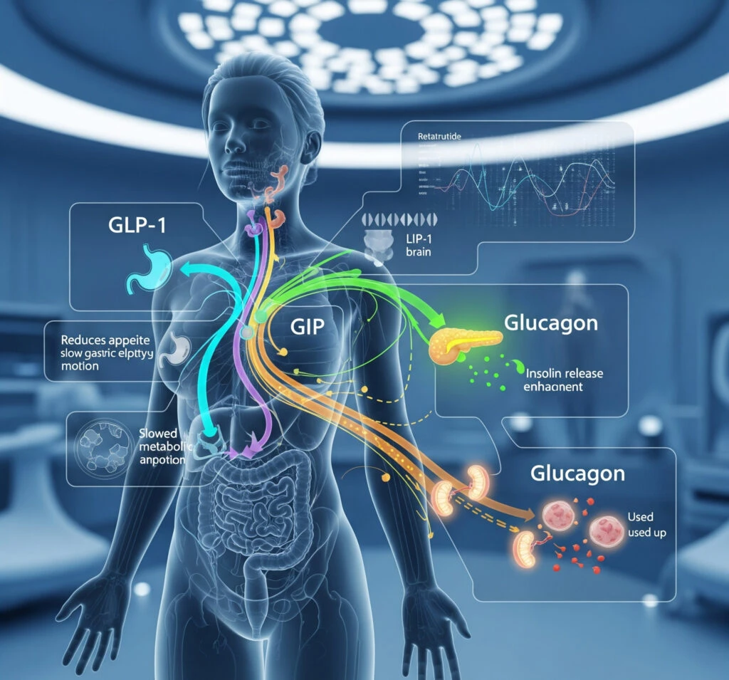 How Does Retatrutide Work - Daytryp RX How Does Retatrutide Work? (Mechanism of Action)